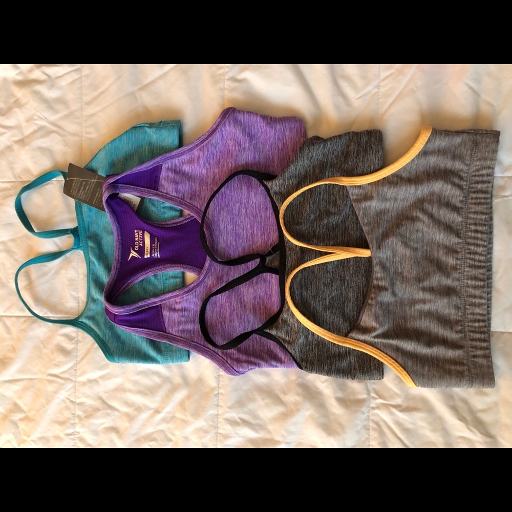 Girls sports bras
